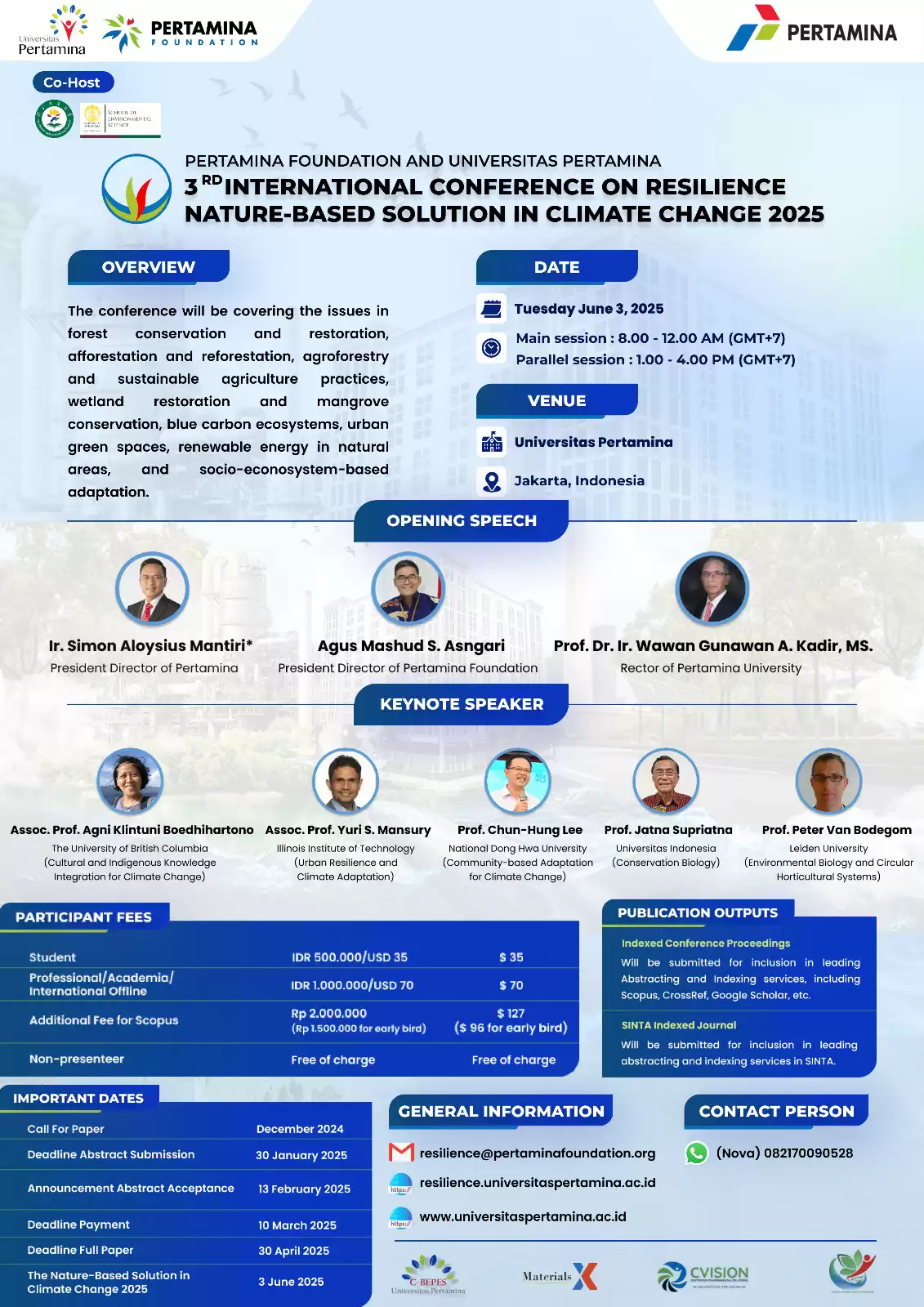 RESILIENCE 2025 “Showcasing Sustainability Practices for Climate Solutions”