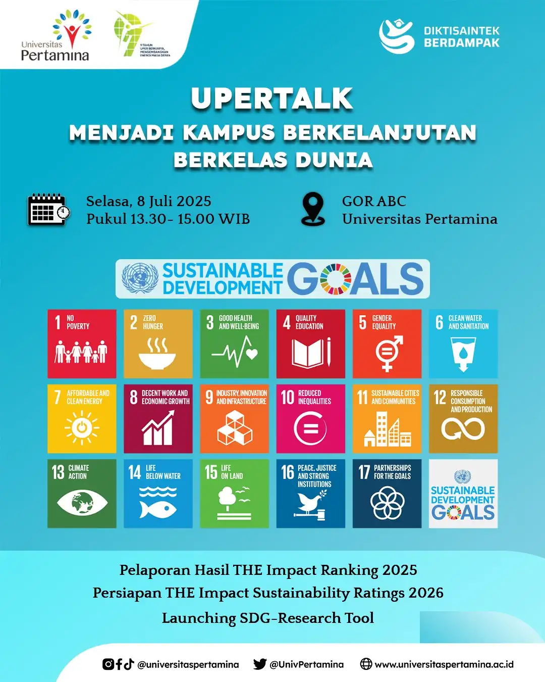 UPERTalk  "Menjadi Kampus Berkelanjutan Berkelas Dunia "
