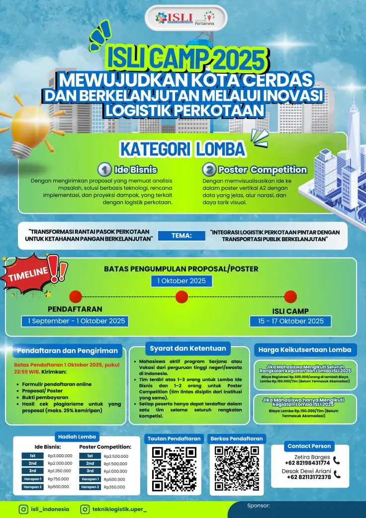 ISLI CAMP 2025: Mewujudkan Kota Cerdas dan Berkelanjutan Melalui Inovasi Logistik Perkotaan