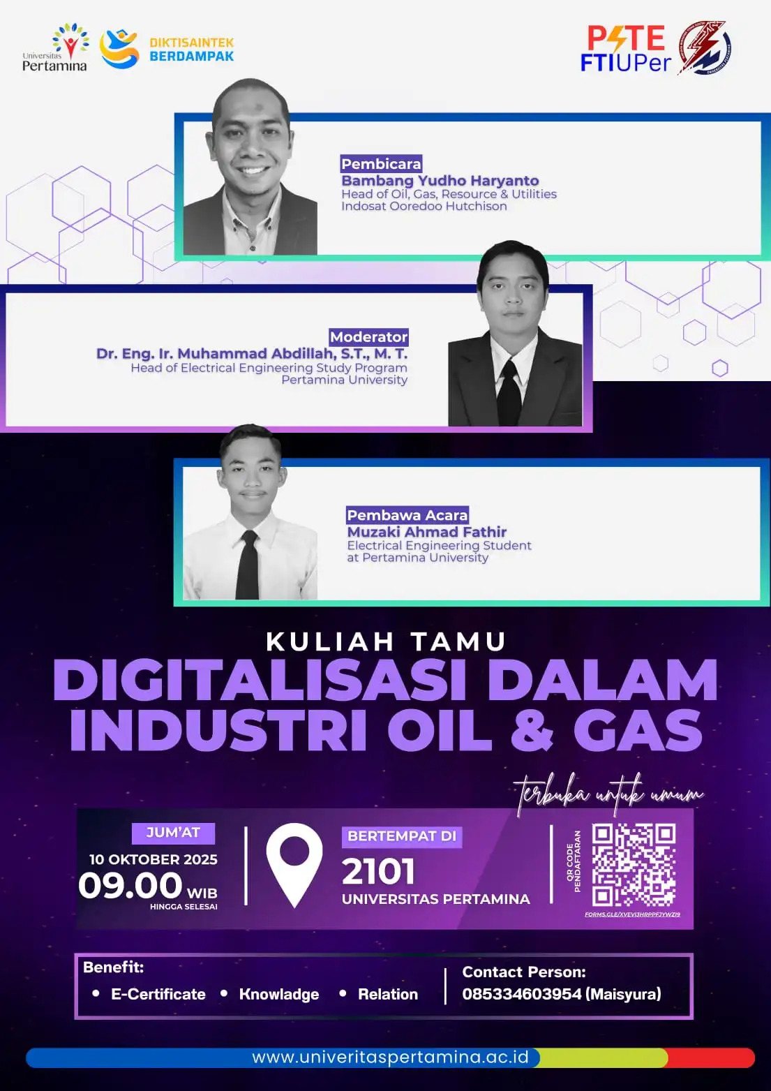 KULIAH TAMU DIGITALISASI DALAM INDUSTRI OIL AND GAS